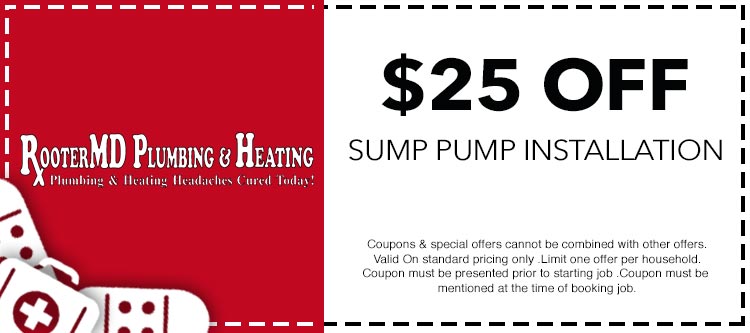 discount on sump pump installation services