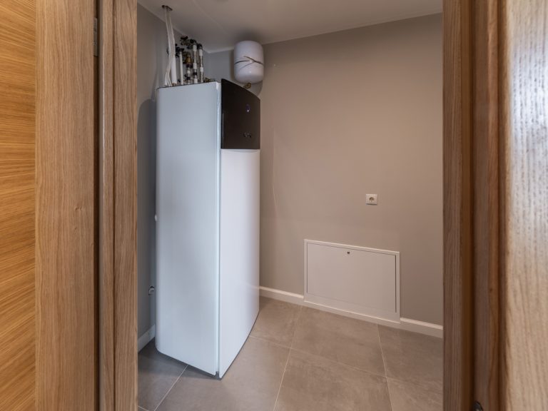 A brand new water heater installed by Rooter MD in a Michigan home.